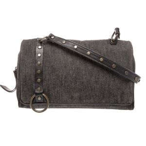 Dolce & Gabbana Black Denim Vintage Shoulder Bag 11.75X7.5X3.5